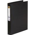 MARBIG LINEN RING BINDER PE 4D 25MM A4 BLACK