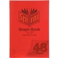 SPIRAX P130 GRAPH BOOK 10MM GRID 48 PAGE A4 RED