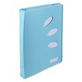 COLOURHIDE ZIPPER RING BINDER PP 2D 25MM A4 SKY BLUE