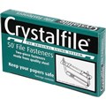 CRYSTALFILE FILE FASTENERS SILVER BOX 50
