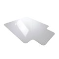 FLOORTEX CHAIRMAT KEYHOLE CARPET PVC LOW PILE 900 X 1210MM CLEAR