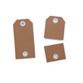 AVERY PERFORATED TAGS 2 IN 1 54 X 108MM KRAFT BROWN PACK 100