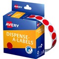 AVERY 937235 ROUND LABEL DISPENSER 14MM RED BOX 1050