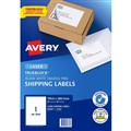 AVERY 952007 L7167 TRUEBLOCK SHIPPING LABEL LASER 1UP WHITE PACK 20