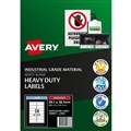 AVERY 959063 L7063 HEAVY DUTY LASER LABELS 14UP WHITE PACK 25