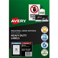 AVERY 959162 L6112HD MULTIPURPOSE LABELS 40MM ROUND HEAVY DUTY WHITE PACK 240
