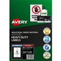 AVERY 959209 REMOVABLE HEAVYDUTY LABELS 991 X 677MM WHITE PACK 20