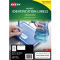 AVERY 959230 L6145 NO PEEL LABELS 40UP 457 X 254MM WHITE PACK 10