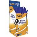 BIC CRISTAL ORIGINAL BALLPOINT PENS FINE BLUE BOX 50