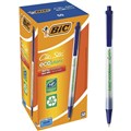 BIC ECOLUTIONS CLIC STIC RETRACTABLE BALLPOINT PEN MEDIUM BLUE BOX 50