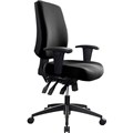 BURO TIDAL CHAIR MEDIUM BACK ARMS BLACK