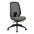 BURO FORCE ERGONOMIC OFFICE CHAIR BLACK FRAME GREY SEAT