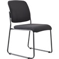 BURO MARIO VISITOR CHAIR SLED BASE JETT FABRIC BLACK