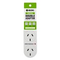 MOKI DOUBLE ADAPTOR VERTICAL WITH SURGE PROTECTION