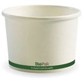 BIOPAK 16OZ WHITE PAPER BOWL SLV 25 CTN 500 549ML