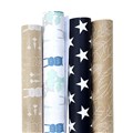 GIFT WRAP SMALL ROLLS 76X3M ASSORTED