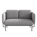 RAPIDLINE CAPRI 2 SEATER LOUNGE LIGHT GREY
