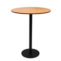 RAPIDLINE ESTILO DRY BAR TABLE 900MM DIA BEECH AND BLACK BASE