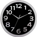 CARVEN FASHION WALL CLOCK ROUND 330MM BLACKSILVER