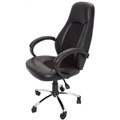 RAPIDLINE CL410 EXECUTIVE CHAIR HIGH BACK CHROME BASE ARMS PU BLACK