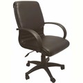 RAPIDLINE CL610 EXECUTIVE CHAIR MEDIUM BACK ARMS PU BLACK