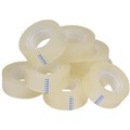 INITIATIVE STICKY TAPE 19MM X 33M CLEAR PACK 8