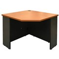 YS DESIGN OXLEY CORNER WORKSTATION UNIT 900 X 900 X 600MM BEECHIRONSTONE