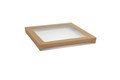 CATERING TRAY SQUARE MED WINDOW LID 250X250X80 EA CTN 100