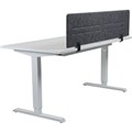HEDJ ABOVE PET DESK MOUNTED SCREEN 1400 X 340MM CHARCOAL