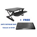 ARISE DESKALATOR CORNER 1050 X 588MM BLACK