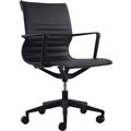 BURO DIABLO TASK CHAIR MEDIUM BACK ARMS PU BLACK