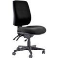 BURO ROMA TASK CHAIR HIGH BACK 3LEVER SEAT SLIDE JETT FABRIC BLACK