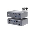 COMSOL USBC DUAL MONITO 16 PORT DOCKING STATION GREY