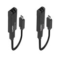 LINDY 43312 FIBRE OPTIC USB TYPEC EXTENDER 100M BLACK