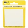 POSTIT 600TRSPT SUPER STICKY NOTES 73 X 76MM TRANSPARENT 36 SHEETS
