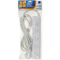 JACKSON POWERBOARD SURGE PROTECTED 4 OUTLET SWITCHED 3M WHITE