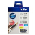 BROTHER LC3317 3PK INK CARTRIDGE VALUE PACK CYANMAGENTAYELLOW