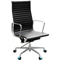 AERO MANAGERS CHAIR HIGH BACK ARMS LEATHER BLACK