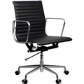 AERO MANAGERS CHAIR MEDIUM BACK ARMS PU BLACK