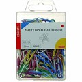 ESSELTE COLOURED PAPER CLIP SMALL 28MM ASSORTED PACK 200