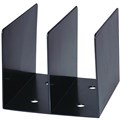 ESSELTE SWS MOULDED BOOK RACK BLACK