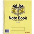 SPIRAX 592 NOTEBOOK SPIRAL BOUND 8MM RULED 120 PAGE 222 X 178MM