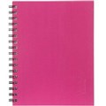 SPIRAX 511 NOTEBOOK 7MM RULED HARD COVER SPIRAL BOUND 200 PAGE 225 X 175MM PINK