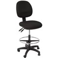 RAPIDLINE EC070BM DRAFTING CHAIR MEDIUM BACK BLACK