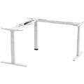 ERGOVIDA EED633D ELECTRIC SITSTAND CORNER DESK WHITE FRAME ONLY