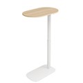 RAPIDLINE EOS HEIGHT ADJUSTABLE SIDE TABLE 560 X 340 X 6531048MM NATURAL OAKWHITE PC
