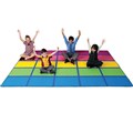 ELIZABETH RICHARDS RAINBOW BLOCKS RUG 3 X 2M DARK BLUE