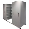 APC EZISLIDE AISLE SAVER 8 BAY 5 SHELVES 4500 X 2175 X 1200 X 400MM CYBER GREY