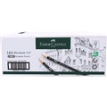 FABERCASTELL BLACKMATT 1111 GRAPHITE PENCILS HB BOX 144