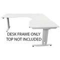 ARISE SITSTAND CORNER WORKSTATION FRAME SILVER